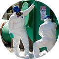 Schutzausrüstungen für die Asbestentfernung