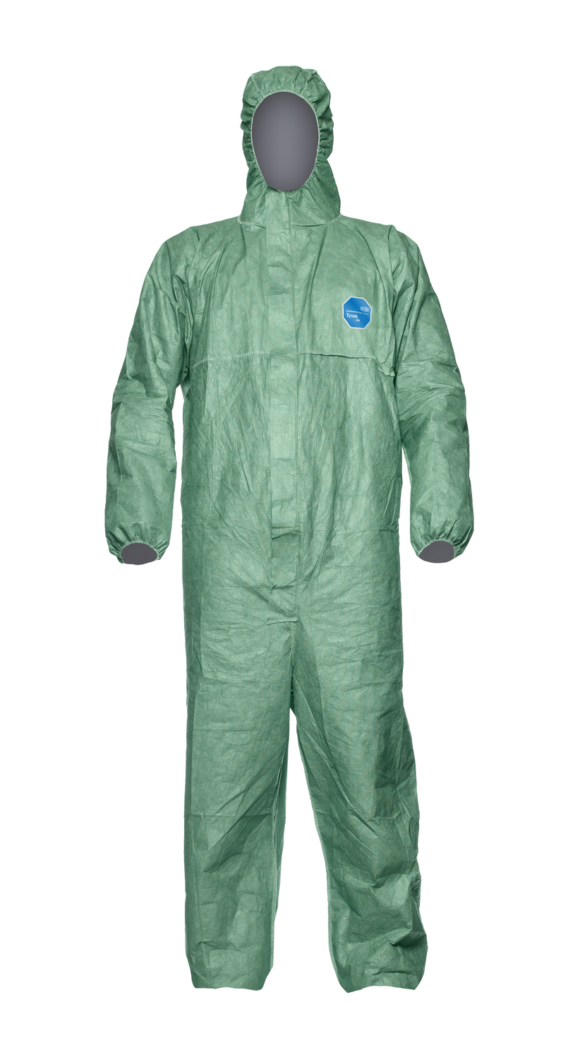 Chemical Protective Clothing with Hood DuPont Tyvek 500 Xpert Robust yet Lightweight White Type 5-B and 6-B Category III Size XXL
